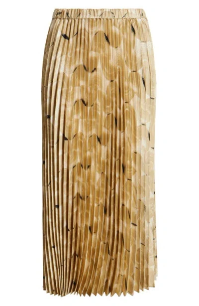 Anne Klein Pull-on Pleated Midi Skirt
