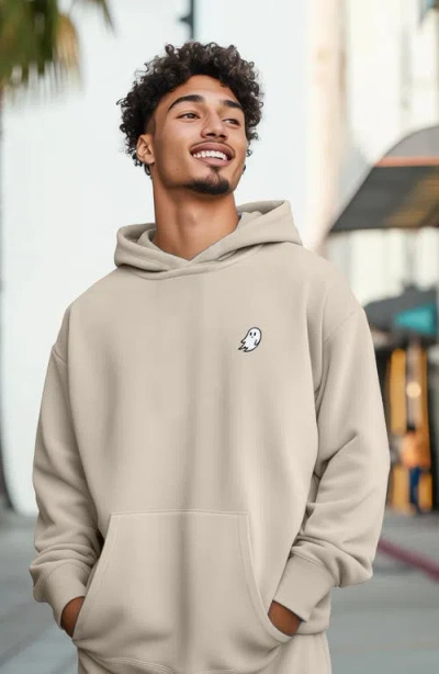 Dalix Mens Ghost Midweight Fleece Relaxed Hooded Sweatshirt