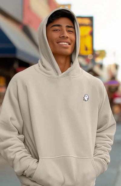 Dalix Mens Ghost Midweight Fleece Relaxed Hooded Sweatshirt