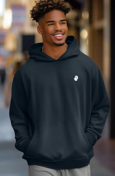 Dalix Mens Ghost Midweight Fleece Relaxed Hooded Sweatshirt