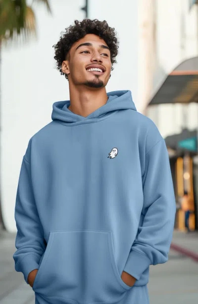 Dalix Mens Ghost Midweight Fleece Relaxed Hooded Sweatshirt