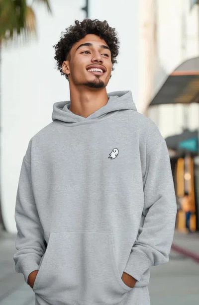 Dalix Mens Ghost Midweight Fleece Relaxed Hooded Sweatshirt