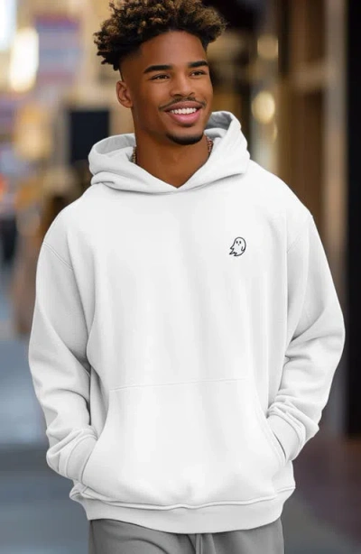 Dalix Mens Ghost Midweight Fleece Relaxed Hooded Sweatshirt