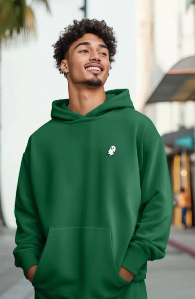 Dalix Mens Ghost Midweight Fleece Relaxed Hooded Sweatshirt