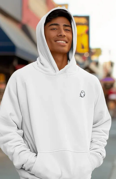 Dalix Mens Ghost Midweight Fleece Relaxed Hooded Sweatshirt