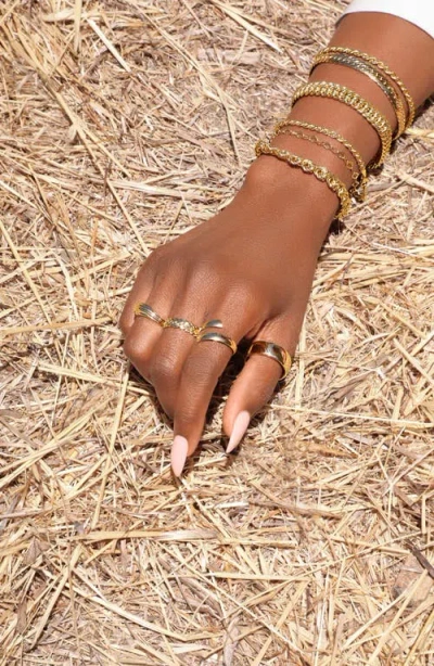Bony Levy 14k Gold Beveled Edge Bypass Ring