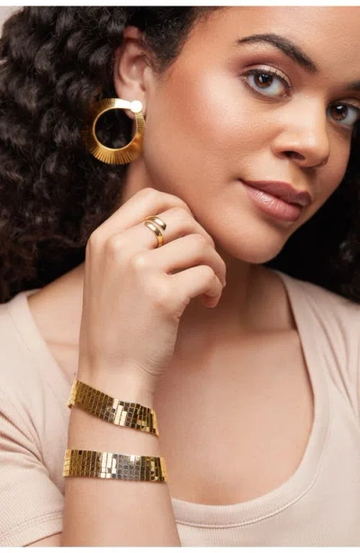 Bony Levy 14k Gold Beveled Edge Bypass Ring