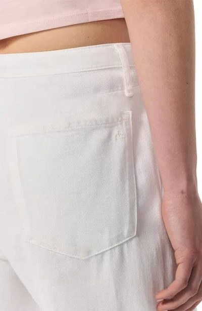 Rag & Bone Ultra Featherweight Phoebe High Rise Drawstring Jeans In White Eyelet