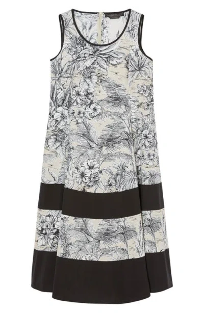 Marina Rinaldi Nandina Print Border Sleeveless Maxi Dress