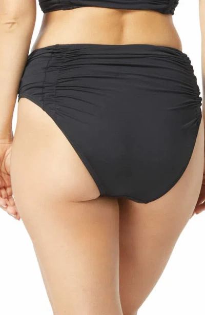 Carmen Marc Valvo Shirred Bikini Bottom