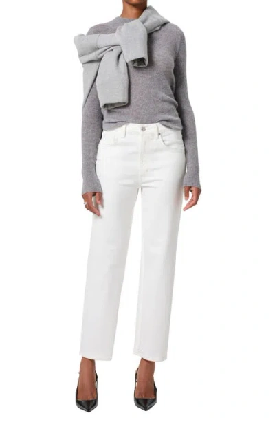 Citizens Of Humanity Palma High Rise Straight Leg Jeans In Soft White