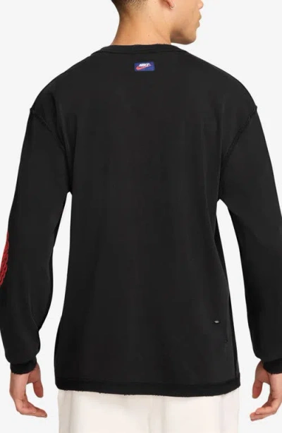 Jordan Rare Air Distressed Long Sleeve Graphic T-shirt