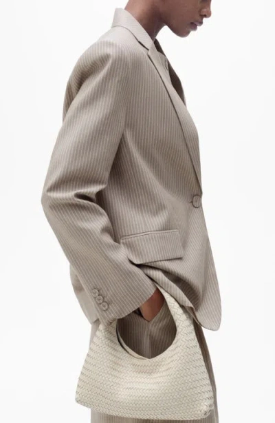 Mango Vivian Pinstripe Blazer