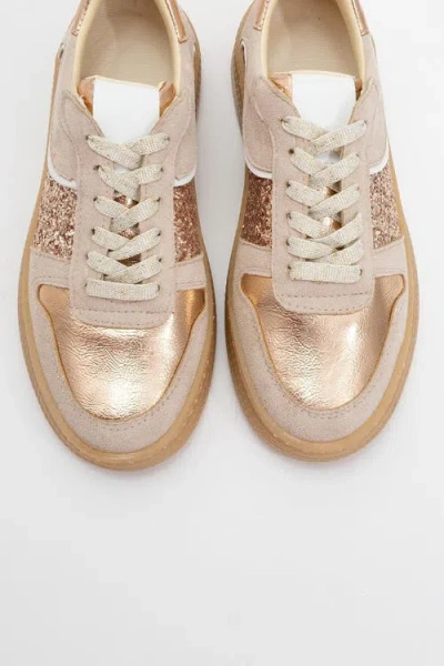 Forever & Always Shoes Felipe Glitter Leather Sneakers