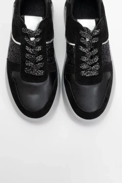 Forever & Always Shoes Felipe Glitter Leather Sneakers