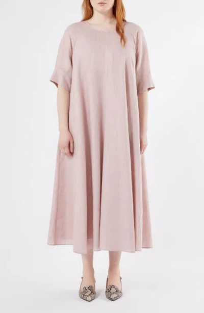 Marina Rinaldi Uscita Linen Shift Dress