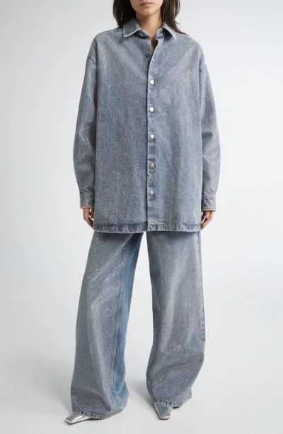 Stella Mccartney Hotfix Oversize Denim Overshirt