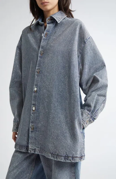 Stella Mccartney Hotfix Oversize Denim Overshirt