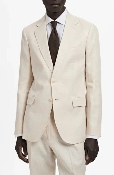 Mango Men's Stretch Fabric Super Slim-fit Suit Jacket In Neutral
