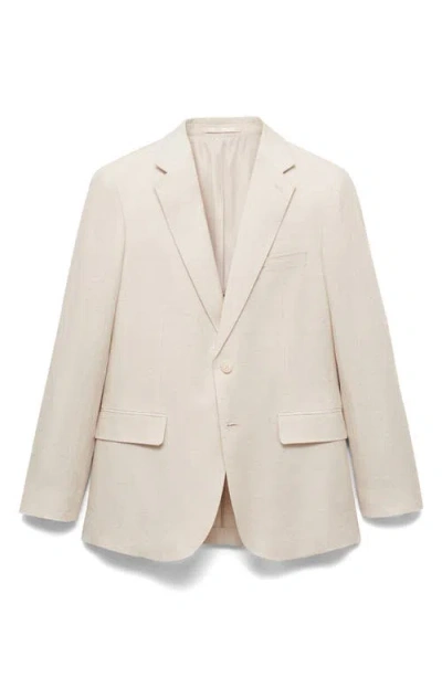 Mango Men's Stretch Fabric Super Slim-fit Suit Jacket In Neutral