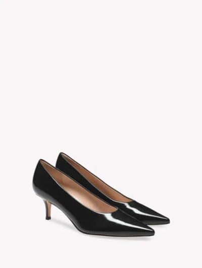 Gianvito Rossi 70mm Vitello Middle Heel Leather Pump