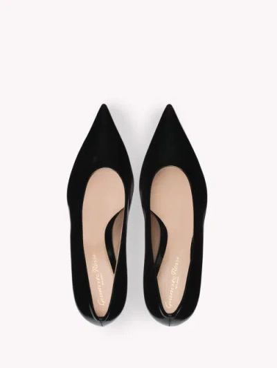 Gianvito Rossi 70mm Vitello Middle Heel Leather Pump
