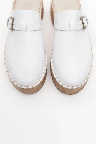 Forever & Always Shoes Novas Leather Platform Espadrille Mule