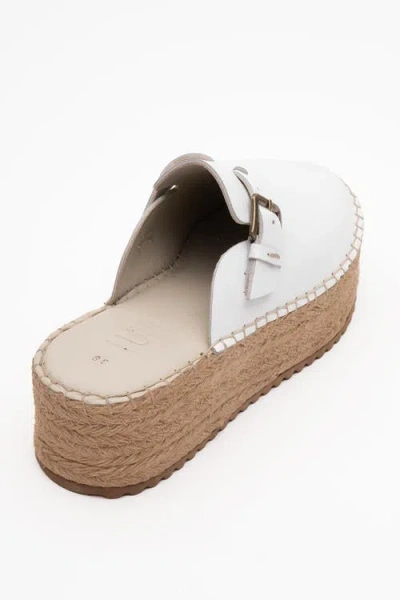 Forever & Always Shoes Novas Leather Platform Espadrille Mule