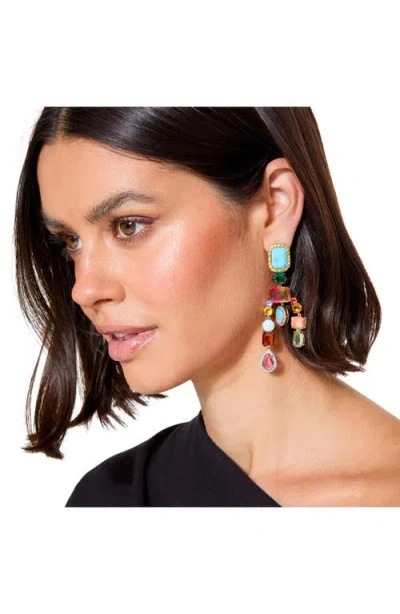 KURT GEIGER KURT GEIGER LONDON MIXED CHANDELIER DROP EARRINGS 