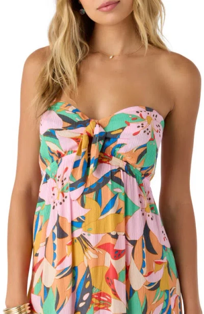 O'neill Isadora Floral Strapless Maxi Dress