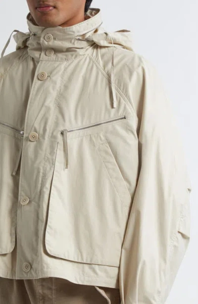 Lemaire Parachute Blouson Jacket Stone Beige In Pattern