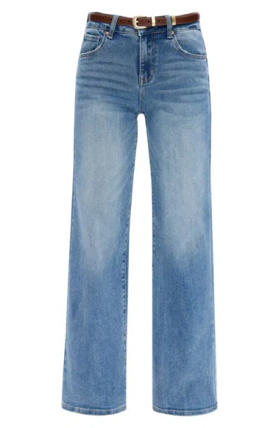 Bayeas Mid Rise Wide Leg Jeans