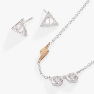 Alex And Ani Harry Potter Glasses And Deathly Hallows Necklace And Earring Set