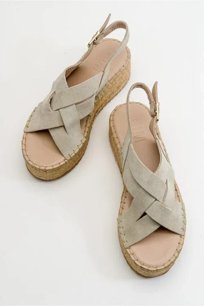 Forever & Always Shoes Lontano Suede Leather Platform Sandal