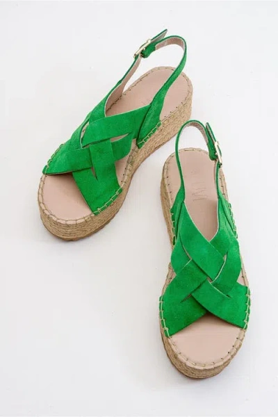 Forever & Always Shoes Lontano Suede Leather Platform Sandal