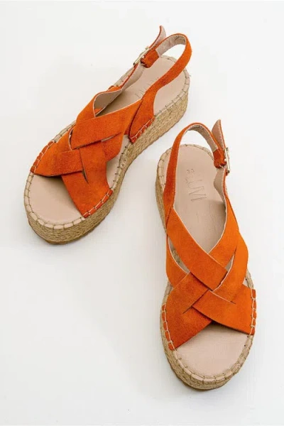 Forever & Always Shoes Lontano Suede Leather Platform Sandal