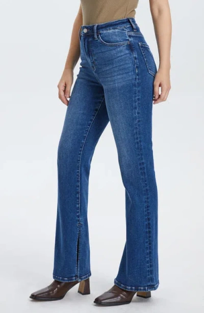 Bayeas High Waist Slit Flare Jeans