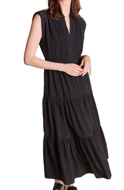 Endless Rose Pintuck Detail Tiered Midi Dress