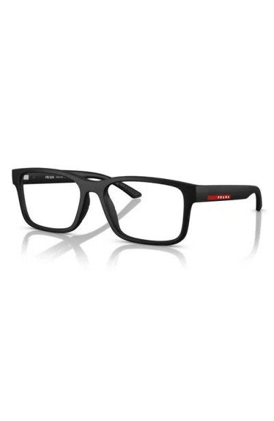 Prada Linea Rossa 56mm Rectangular Optical Glasses