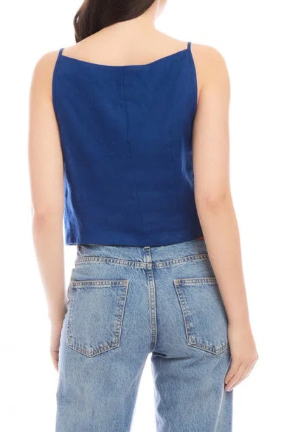 FIFTEEN TWENTY FIFTEEN TWENTY ELIS LINEN BUTTON-UP TOP 