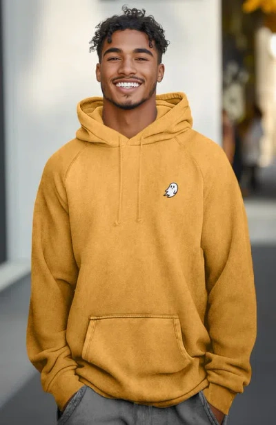 Dalix Ghost Mens Mineral Washed Hoodie