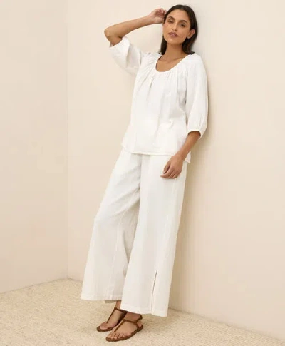 Pact Organic Cotton Coastal Double Gauze Split Hem Pant