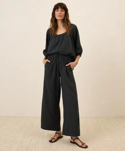 Pact Organic Cotton Coastal Double Gauze Split Hem Pant
