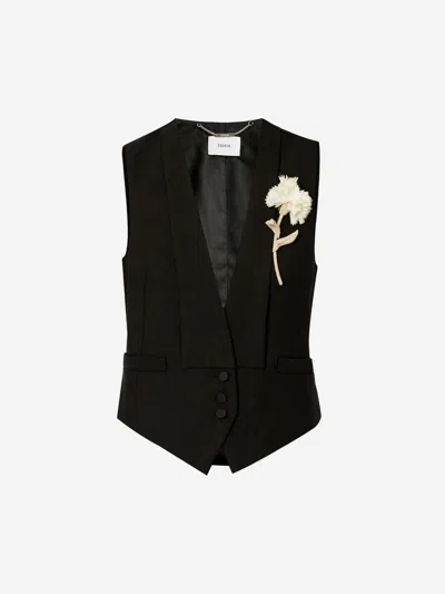 ERDEM ERDEM CLAVEL FITTED VEST 