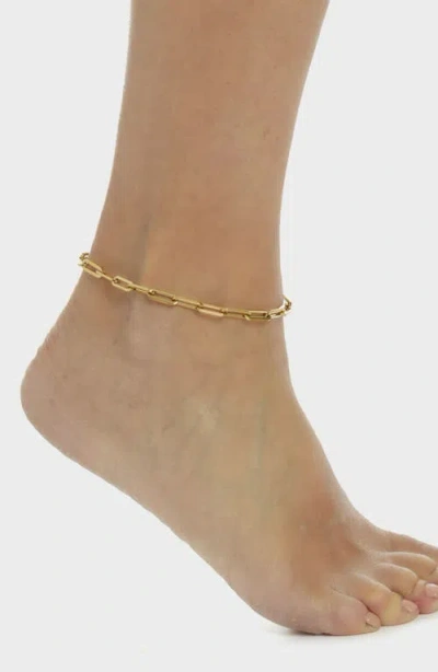 St. Moran Paper Clip Chain Anklet
