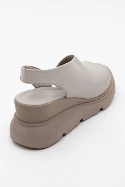 Forever & Always Shoes Agusto Leather Platform Sandal In Brown