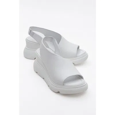 Forever & Always Shoes Agusto Leather Platform Sandal