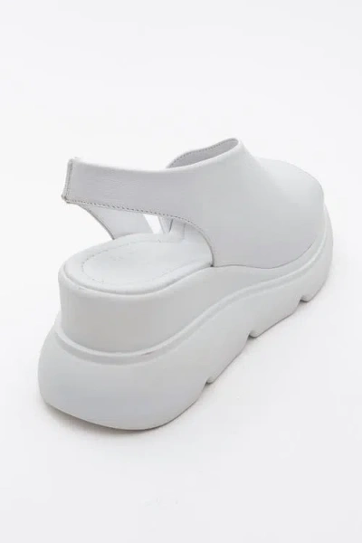 Forever & Always Shoes Agusto Leather Platform Sandal