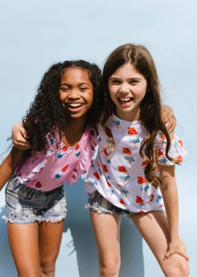 Lola + The Boys Girl's Pinkie Bomb Pop One-piece Swimsuit