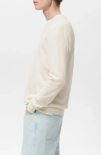 Mango Regular Fit Fine Knit Sweater In Neutral